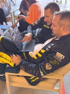 Alex Renner with HRT team