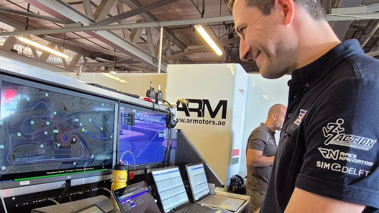 Performance car undergoing motorsport preparation at ARM for track use in Dubai